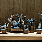 Boro Bonsai : Everlasting Plants (Soft Sculpture) . Arts, Crafts, Floral, Plant Design, Sculpture, and Sewing project by 222 The Backyard - 08.22.2024