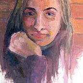 Il mio progetto del corso: Ritratto artistico a olio su carta. Un progetto di Belle arti, Pittura e Pittura ad olio di nicolosalvi27 - 22.08.2024
