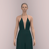 Mi proyecto del curso: Introducción al diseño de moda 3D con CLO. Animation, Video, Fashion Design, 3D Design, Digital Design, Patternmaking, and Dressmaking project by Julieta Fumero - 08.26.2024
