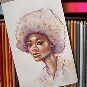 Prismacolor colored pencils. . Pencil Drawing, and Drawing project by Estefanía Astudillo Briceño - 08.22.2024