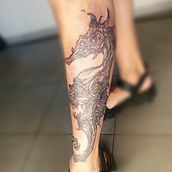My project for course: Blackwork Tattoo Techniques with Fine Lines. Tattoo Design project by Yelyzaveta Bohdan - 08.17.2024