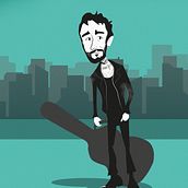 Meu projeto do curso: Ilustração de caricaturas vetoriais Lucas banda Fresno. Design de personagens, Comic, e Desenho projeto de Weslei Vieira - 21.08.2024