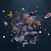 Mi proyecto del curso: Creación de personajes en 3D con Blender. 3D, Character Design, 3D Modeling, 3D Character Design, and 3D Design project by Joseph León - 08.23.2024