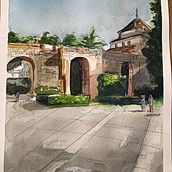 Il mio progetto del corso: Disegno architettonico con acquerello e inchiostro . % ludovicomuroni tarafından hazırlanan Eskiz çizimi, Çizim, Sulubo, a Resim, Mimari İllüstras, on, Eskiz defteri, Mürekkep İllüstras, Ve onu projesi - 08.23.2024