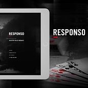RESPONSO / LARGOMETRAJE FICCIÓN. Diseño Editorial. Un progetto di Design editoriale, Graphic design, Design dell’informazione, Tipografia, Cinema e Design tipografico di Marce Pucci - 23.08.2024