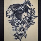 Mi proyecto del curso: Tatuaje naturalista: del trazo a la piel. Traditional illustration, Drawing, Tattoo Design, Botanical Illustration, and Naturalistic Illustration project by Carlos Omar Romo Magaña - 08.24.2024