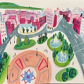Mi proyecto del curso: Sketchbook pictórico en gouache. Un progetto di Illustrazione tradizionale, Bozzetti, Disegno, Illustrazione architettonica, Sketchbook e Pittura gouache di natalirodmel - 24.08.2024