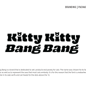Branding: Kitty Kitty Bang Bang. Un progetto di Design, Br, ing, Br, identit, Business e Retail Design di Adittee Rao - 24.08.2024