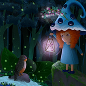 My project for course: Children’s Illustration with Procreate: Paint Magical Scenes. Un projet de Illustration numérique, Illustration jeunesse, Peinture numérique , et Album illustré de peony_b_handler - 22.08.2024