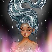 Acuario. Un proyecto de Ilustración digital de Anabel - 25.08.2024