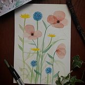 My project for course: Floral Arrangement Illustration in Watercolor. Een project van Traditionele illustratie,  Beeldende kunst, Schilderij, Aquarelschilderen,  Botanische illustratie y Naturalistische illustratie van anriettae - 25.08.2024