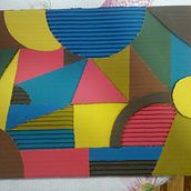 Proyecto: "Componiendo figuras geométricas". Trata de diferentes laminas donde se dibuja solo con figuras geométricas aplicando diferentes técnicas como: colores primarios y secundarios, texturas, y las diferentes tonalidades de un mismo color.  Ein Projekt aus dem Bereich Design und Bildende Künste von Florencia da Silva - 24.08.2024