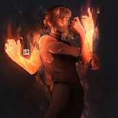 Concept for a DnD Astral Self Monk. Character Design, and Concept Art project by Daniel Castañeda - 08.25.2024