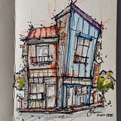 Proyecto Final Curso Scketchbook with markers. Un proyecto de Ilustración tradicional de Daniel Gandour - 25.08.2024
