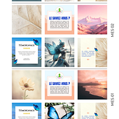 Mon projet du cours : Création d'un feed Instagram sur Canva. Design gráfico, Marketing, Redes sociais, Instagram, e Design digital projeto de Marie-Eve Loyer Boisjoly - 25.08.2024
