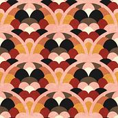 Scallop Pattern Art Deco. Graphic Design, Pattern Design, and Digital Illustration project by Diogo Viana - 08.26.2024