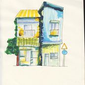 Mon projet du cours : Esquisses d'architecture expressives aux feutres de couleur . % marybailleul tarafından hazırlanan Eskiz çizimi, Çizim, Mimari İllüstras, on, Eskiz defteri, Mürekkep İllüstras, Ve onu projesi - 08.26.2024