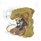 Mi proyecto del curso: Ilustración de personajes mitológicos. "El Pombero. Los dos lados del espiritu del bosque.". Character Design, Sketching, and Watercolor Painting project by Arq. Iris Cristal Guerrero García - 08.26.2024