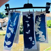 Mon projet du cours : Cyanotype : technique d'impression à la lumière. Arts, Crafts, Fine Arts, Printing, DIY, and Film Photograph project by Jislen B. - 08.26.2024