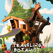 Traveling Botanist Wagon. Concept Art, and 3D Modeling project by felipegrebogeart - 08.26.2024