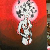 Las guerreras.. Un proyecto de Pintura, Escultura, Bellas Artes y Arte urbano de sophlovely - 27.08.2024