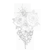 Mi proyecto del curso: Técnicas de tatuaje blackwork con línea fina. Tattoo Design project by milena nungeser - 08.21.2024