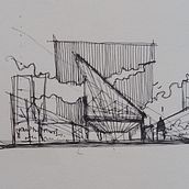 Mi proyecto del curso: Sketching diario para arquitectos. Un progetto di Architettura, Bozzetti, Disegno e Illustrazione architettonica di Manuel Reyes - 27.08.2024
