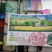 Meu projeto do curso: Caderno de viagem em aquarela. Traditional illustration, Watercolor Painting, Architectural Illustration, and Sketchbook project by Flavia Helena Nunes Silva - 08.28.2024