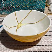 Mój projekt z kursu: Wprowadzenie do kintsugi: odnawianie ceramiki za pomocą złota. Arts, Crafts, Fine Arts, Ceramics, and DIY project by marta_gothy - 08.28.2024