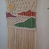 Mi proyecto del curso: Creación de tapices de macramé inspirados en la naturaleza desde cero. Macramé, and Textile Design project by alirop - 08.28.2024