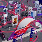 Fanzone proposal. Design, Architecture, Art Direction, Interactive Design, and Sculpture project by Lucca Joy - 08.30.2024