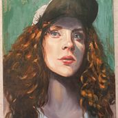 Mijn project van de cursus: Schilder moderne olieverfportretten. Traditional illustration, Fine Arts, Painting, and Oil Painting project by Anneke Strootman - 08.31.2024