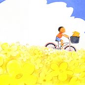 Summer Bike Ride. Traditional illustration, and Children's Illustration project by Alice Wang - 08.31.2024