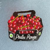 My project for course: a box of red pearls from local market. Fine Arts, Pencil Drawing, and Drawing project by kathejin_1 - 08.31.2024