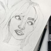 Mi proyecto del curso: Sketchbook de retrato: explora el rostro humano Ein Projekt aus dem Bereich Skizzenentwurf, Zeichnung, Porträtzeichnung, Artistische Zeichnung und Sketchbook von rocioortega_7 - 31.08.2024