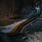 Un día de invierno en la Presa del lago Möhne, Alemania . Een project van Fotografie, Buitenfotografie y Fotografische compositie van Valeria Giraldo - 01.09.2024