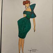 Meu projeto do curso: Ilustração de croqui de moda. Un projet de Illustration traditionnelle , et Stylisme de Giulia Rosani - 01.09.2024