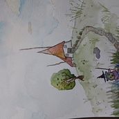 Mi proyecto del curso: Ilustración en acuarela con influencia japonesa. Traditional illustration, Drawing, and Watercolor Painting project by gracienu - 09.02.2024