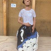 My project for course: Figure ceramic sculpture. Arts, Crafts, and Ceramics project by Regine Haardoerfer - 09.02.2024