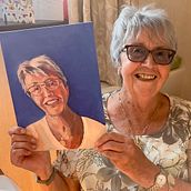 First portrait in oils, of my sister Sue . % Mo Cooling tarafından hazırlanan Güzel sanatlar, Yağlıbo, a Resim, Ve Tablo projesi - 09.01.2024