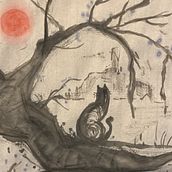 Mein Abschlussprojekt für den Kurs: Einführung in die Sumi-e-Malerei  Ein Projekt aus dem Bereich Zeichnung, Traditionelle Illustration, Illustration mit Tinte, Bildende Künste und Malerei von Andrea Acker - 03.09.2024