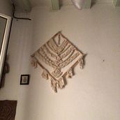 Mi proyecto del curso: Introducción al tapiz de macramé Ein Projekt aus dem Bereich H, werk, Erweiterungsentwicklung, Makramee, Weben und Textildesign von Sara Carmona - 03.09.2024