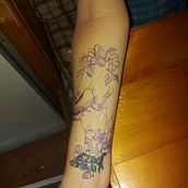 Mon projet du cours : Tatouage pour débutants. Tattoo Design project by Melissa Chartrand - 09.03.2024