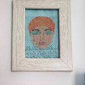 Mi proyecto del curso: Creación de retratos en punto de cruz. Embroider project by MÓNICA RUBÍ - 07.30.2022