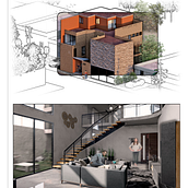 Mi proyecto del curso: Posproducción creativa de renders arquitectónicos con Photoshop . % Oscar Humberto Delgado Hernández tarafından hazırlanan Mimari İllüstras, on, Mimarlık, ArchVIZ, Dijital Mimarlık, Dijital İllüstras, Ve on projesi - 09.04.2024