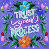 Mi proyecto del curso: Lettering digital: combina flores y letras con Procreate. Digital Lettering, and Lettering project by maite_m777 - 09.06.2024