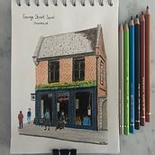 My project for course: Sketchbook Illustration with Colored Pencils. Un progetto di Disegno artistico, Disegno, Belle arti, Illustrazione tradizionale, Disegno a matita, Sketchbook e Bozzetti di marcy_nicholson - 06.09.2024