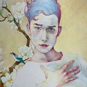 Dibujo de retratos llamativos con lápices de colores. Un curso de Gabriela Niko. Un proyecto de Ilustración tradicional de Ana López Gullón - 06.09.2024