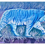 Midnight walk. Un progetto di Illustrazione tradizionale e Pittura gouache di Dagmara Gawlik - 06.09.2024