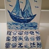 Mi proyecto del curso: Diseño y creación de azulejos portugueses. Ceramics, Arts, Crafts, Decoration, Interior Design, Furniture Design, Making, DIY, and Decorative Painting project by Mónica Muñoz Martínez - 09.06.2024